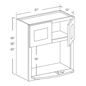 Microwave Wall Cabinets (12 - HIS)