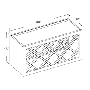 Wall Wine Rack Cabinet (18 - DSW)