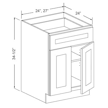 Base Cabinet - Double Doors, Single Drawer (2 - CMG)