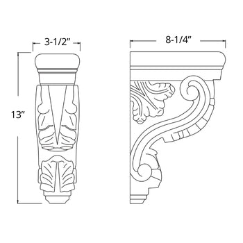 Acanthus Corbel (2 - RPG)