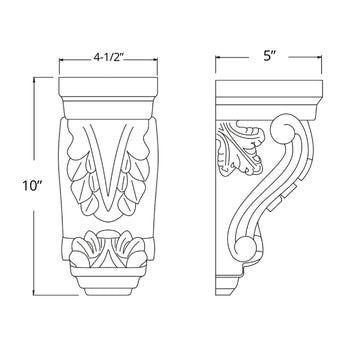 Acanthus Corbel (2 - CMG)
