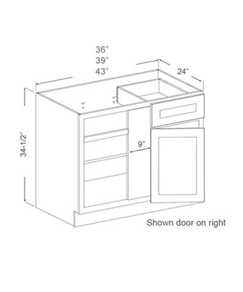 Blind Base Corner (18 - DSW)