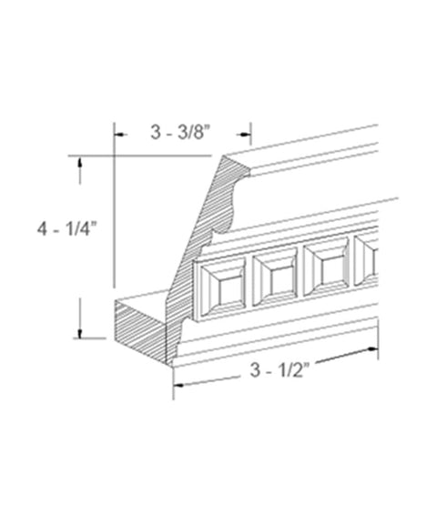 Crown Moulding - Dentil (16 - AIW)