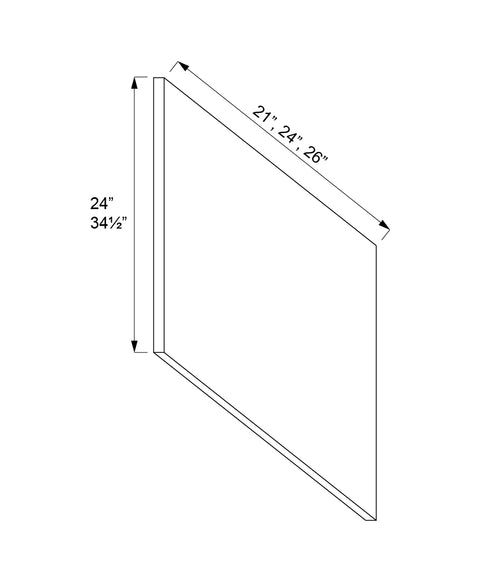 Matching Base End Panel (3 - FWS)