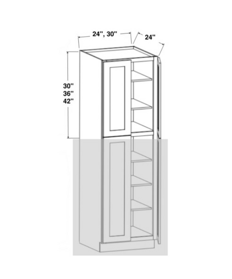 Utility Cabinet - Upper Pantry - Four Doors (15 - WIOS)