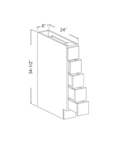 Base Cabinet - Spice Drawer (JCS)