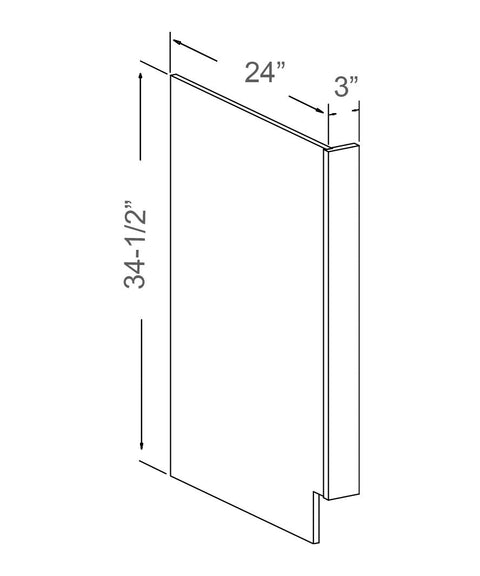 Dishwasher Panel w/ Return Filler (2 - RPE)