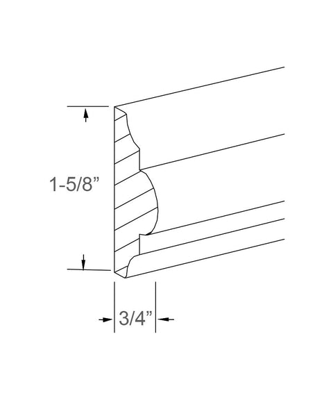 Mouldings - Full Chair Rail (RPE)