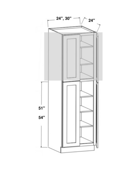 Utility Cabinet - Bottom Pantry - Four Doors (SWS)