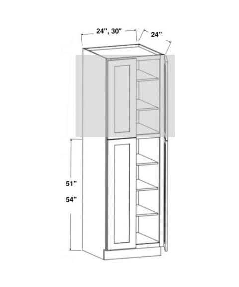 Utility Cabinet - Bottom Pantry - Four Doors (15 - WIOS)