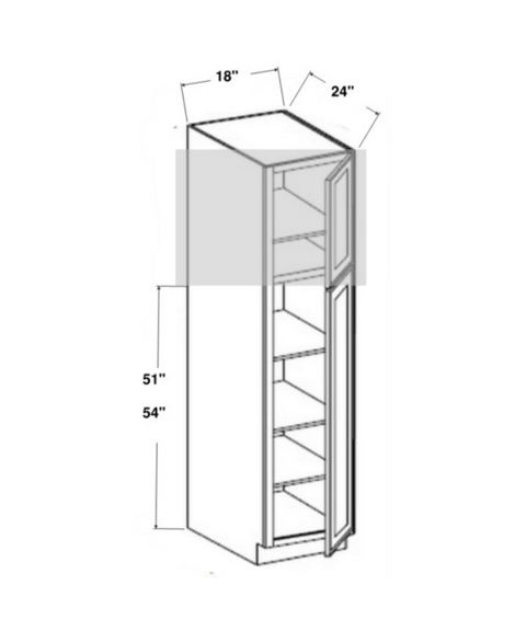 Utility Cabinet - Bottom Pantry - Two Doors (15 - WIOS)