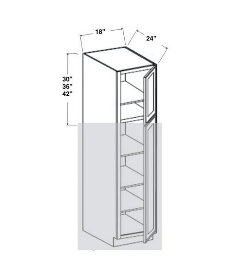 Utility Cabinet - Upper Pantry - Two Doors (15 - WIOS)