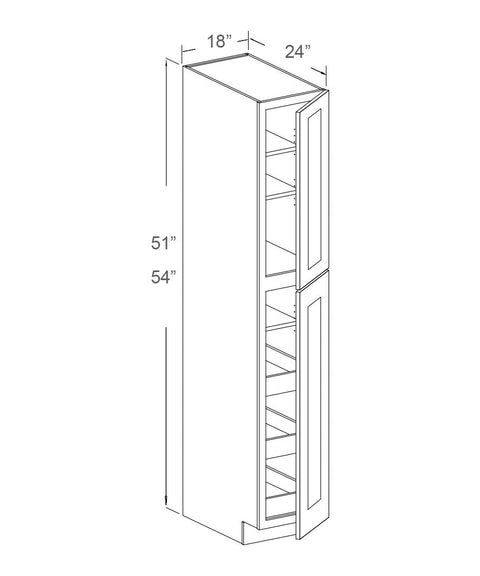 Utility Cabinet - Bottom Pantry - Two Doors (SAGS)