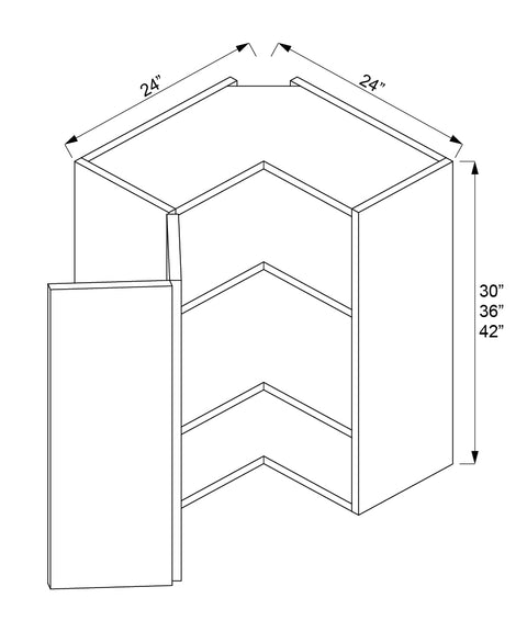 Wall Easy Reach Corner Cabinets (HGW)